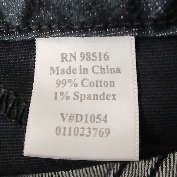 Coldwater Creek Jeans Size 8 Petite 8P Mid Rise Ankle Straight Dark Wash Denim - Picture 8 of 9